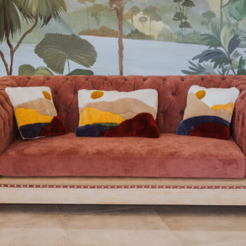 Sofa Chesterfield (rosa)