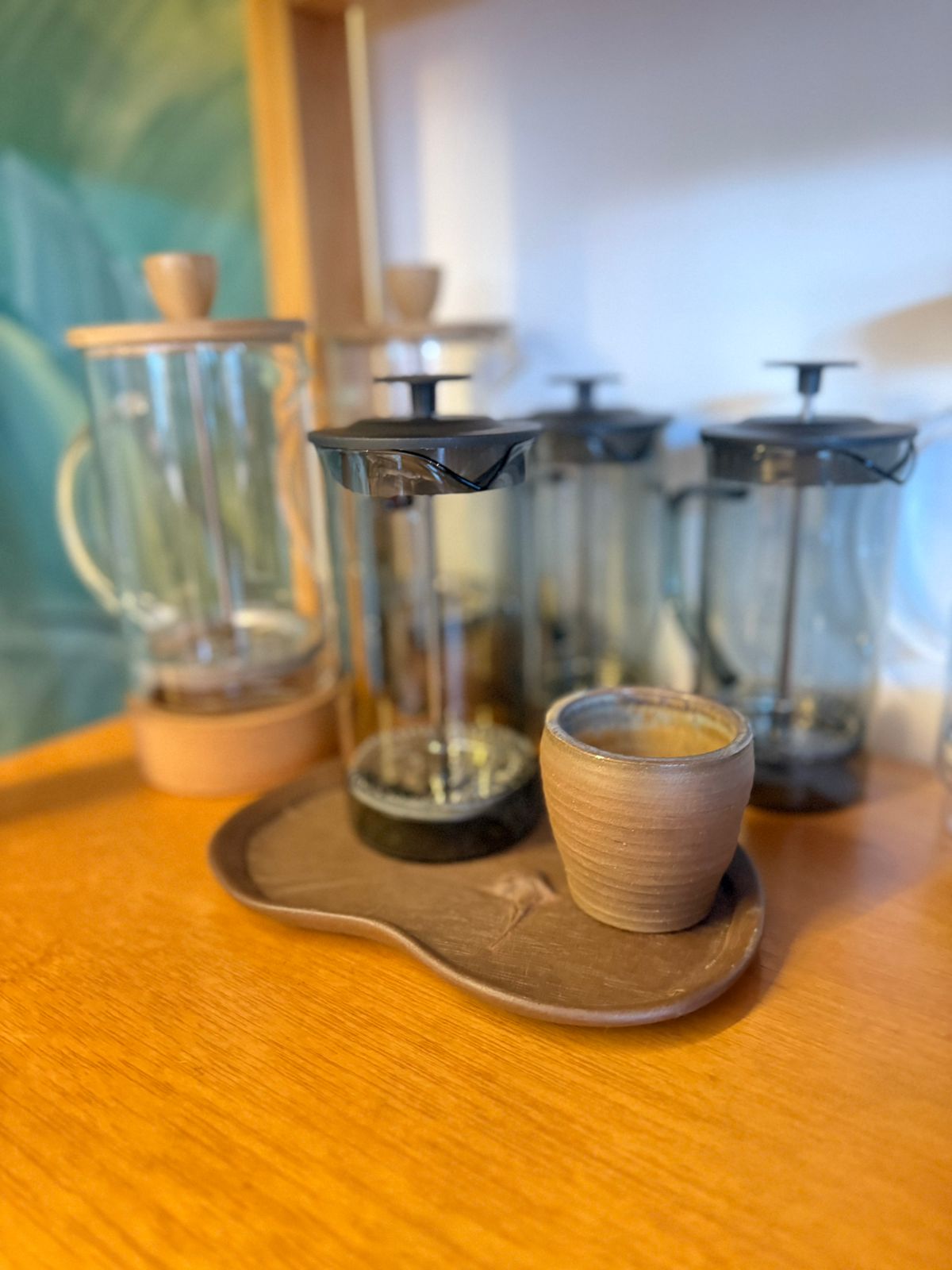 06 CAFETEROS de vidrio